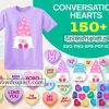 150 Conversation Hearts Svg Bundle, Valentines Day Svg