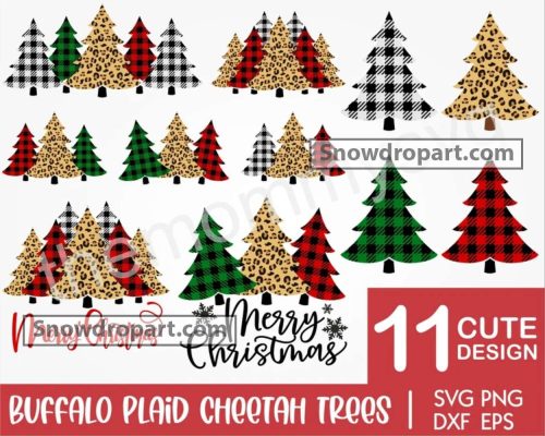 11 Christmas Tree Png Bundle, Christmas Png, Pine Tree Png