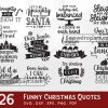 26 Funny Christmas Quote Svg Bundle, Dear Santa Svg