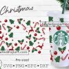 Christmas Starbucks Wrap Svg, Candy Cane Svg, Christmas Svg