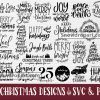 25 Christmas Quote Svg Bundle, Noel Svg, Hot Cocoa Svg