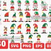 30 Christmas Elf Family Svg Bundle, Elf Squad Svg