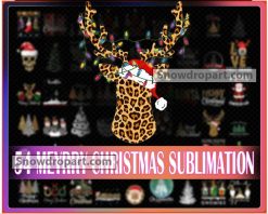 54 Merry Christmas Sublimation Png Bundle, Christmas Png