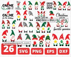 26 Christmas Gnome Svg Bundle, Gnomes Svg, Christmas Svg