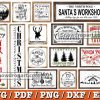 20 Farmhouse Christmas Svg Bundle, Christmas Porch Sign Svg