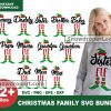 12 Christmas Elf Family Matching Svg Bundle, Christmas Svg