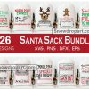 26 Santa Sack Svg Bundle, Special Delivery Svg