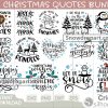 23 Christmas Quote Svg Bundle, Let It Snow Svg, Reindeer Svg