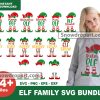 24 Christmas Elf Family Matching Svg Bundle, Christmas Svg