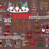 54 Christmas Buffalo Plaid Png Bundle, Christmas Sublimation