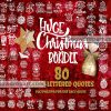 80 Christmas Hand Letter Quote Svg Bundle, North Pole Svg