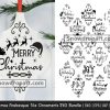 15 Christmas Arabesque Tile Ornaments Svg Bundle