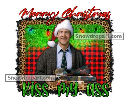 Merry Christmas Kiss My Ass Png, Clark Griswold Png