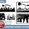 15 Christmas Scenes Svg Bundle, Nativity Scene Svg