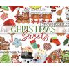 34 Christmas Sweet Watercolor Png Bundle, Christmas Png