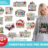 30 Christmas Dog Png Bundle, Merry Woofmas Png