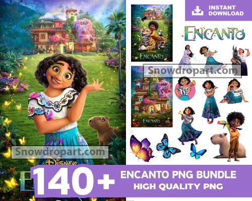 140 Encanto Png Bundle, Encanto Sublimation, Mirabel Png