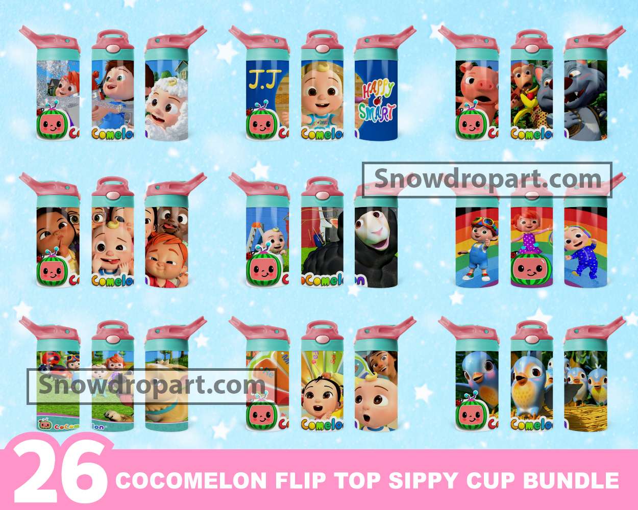 12oz Kids Flip Top Sippy Cup Sublimation Design, Pink Elephant Flip Top Kids  Sublimation Design, Instant Download, Tumbler Template -  Denmark