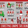 12 Christmas Gnome Svg Bundle, Christmas Svg, Holidays Svg