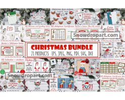 21 Christmas Products Svg Bundle, Christmas Svg