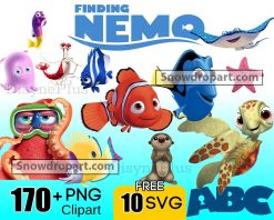 170 Finding Nemo Png Bundle, Nemo Dory Png, Nemo Birthday