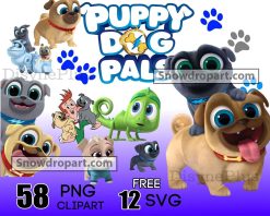 58 Puppy Dog Pals Png Bundle, Puppy Dog Pals Clipart