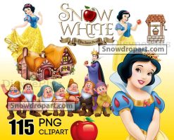 115 Snow White Png Bundle, Snow White Png, Princess Png