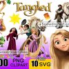 100 Tangled Png Bundle, Flynn Rider Png, Rapunzel Png