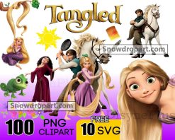 100 Tangled Png Bundle, Flynn Rider Png, Rapunzel Png