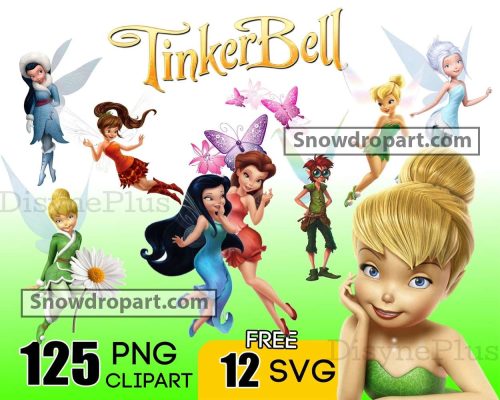 125 Tinkerbell Png Bundle, Tinkerbell Birthday