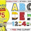 75 Toy Story Alphabet Png Bundle, Toy Story Numbers