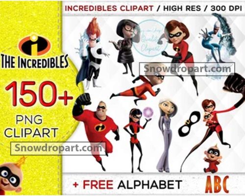 150 The Incredibles Png bundle, Incredibles Birthday
