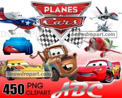 450 Cars Png Bundle, Lightning McQueen, Pixar Cars Birthday