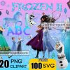 620 Frozen Png Bundle, Elsa Png, Frozen Birthday, Frozen Font