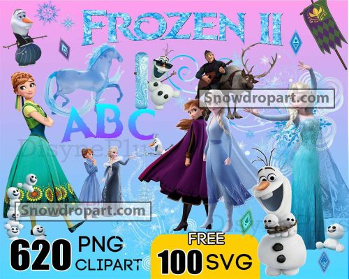 620 Frozen Png Bundle, Elsa Png, Frozen Birthday, Frozen Font