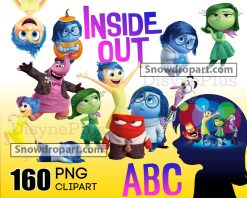 160 Inside Out Png bundle, Inside Out Clipart, Inside Out Font