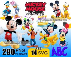 290 Mickey Mouse And Friends Png Bundle, Mickey Birthday