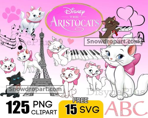 125 Aristocat Png Bundle, Aristocrats Clipart, Aristocats Svg