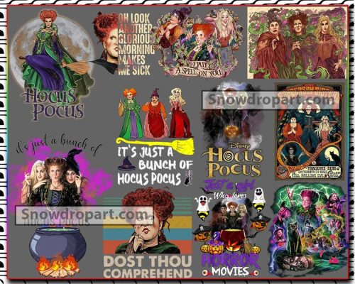 60 Hocus Pocus Png Bundle, Witch Png, Halloween Sublimation