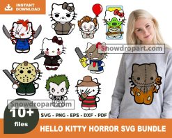 10 Hello Kitty Halloween Svg Bundle, Halloween Svg