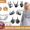 7 Skeleton Hands Svg Bundle, Pumpkin Boobie Svg