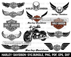 14 Harley Davidson Svg Bundle, Harley Logo Svg, Motorcycle Svg
