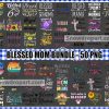 50 Blessed Mom Png Bundle, Mom Sublimation, Mothers Day Png
