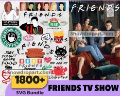 1800 Friends TV Show Svg Bundle, Friends Birthday