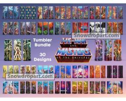 30 He Man and the Masters of the Universe Tumbler Png Bundle