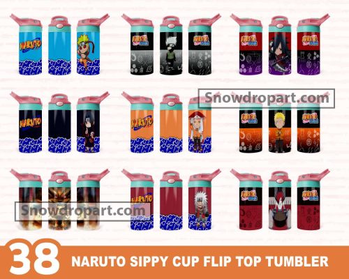 38 Naruto Sippy Cup Flip Top Tumbler Png Bundle