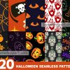 220 Halloween Seamless Patterns Bundle, Digital Paper