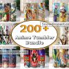 200 Anime Tumbler Png Bundle, Anime Sublimation, Tumbler Wrap