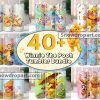 40 Winnie The Pooh Tumbler Png Bundle, Pooh Skinny Tumbler