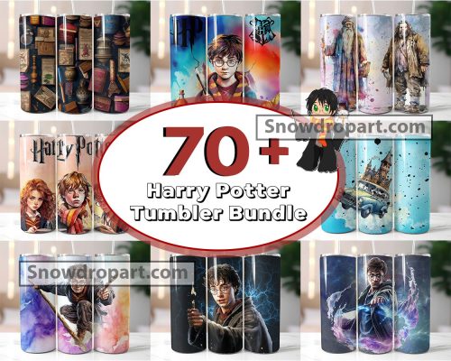 70 Harry Potter Tumber Png Bundle, Harry Sublimation